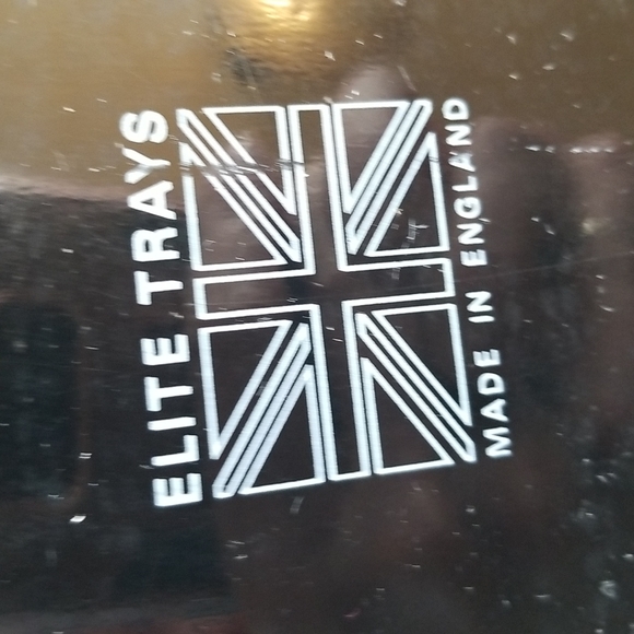 Restaurant TIPS Vtg Shabby England  Floral Decor BLACK Hang Candy Metal 6 Trays - Picture 10 of 16